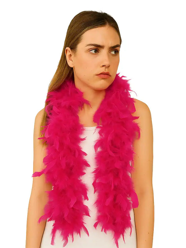 Elegant Hot Pink Fuchsia Feather Boa – 150cm