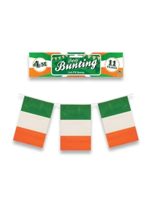 Irish Flag bunting 4m (11 Flags) St Patrick's Day
