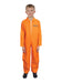 Boys Orange Prisoner Overall Jumpsuit