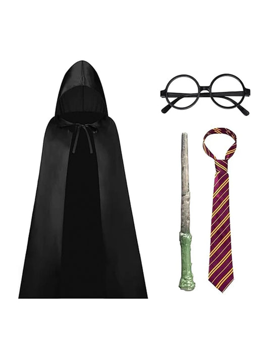 Kids Wizard Costume Set black