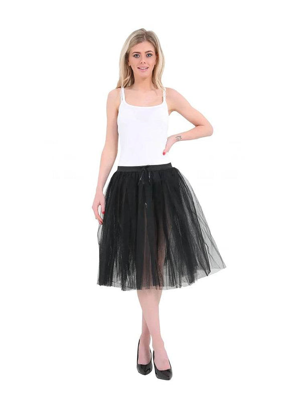 Ladies 3 Layer 25 Inches Knee Length Tutu Skirt - thefancydress.co.uk