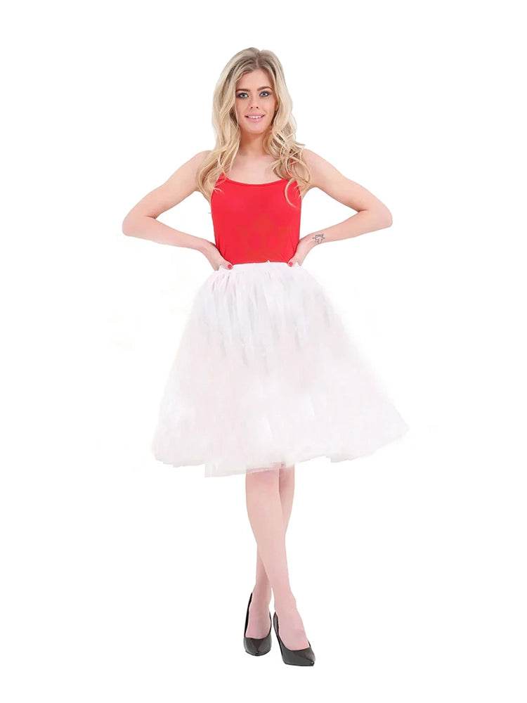 Ladies 3 Layer 25 Inches Knee Length Tutu Skirt - thefancydress.co.uk