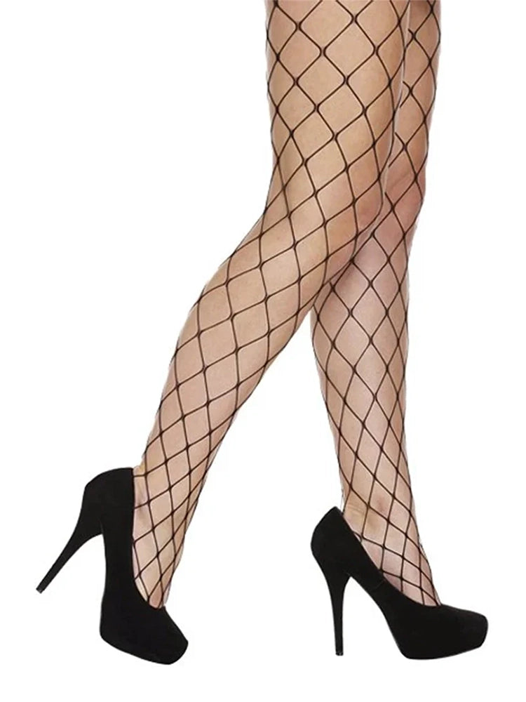 Ladies Black Whalenet Tights