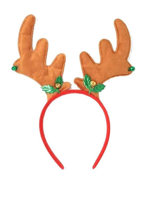 Ladies Christmas Alice band With Holly And Bells - thefancydress.co.uk