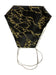 Ladies Festival Black Gold Glitter Face Covering Mask