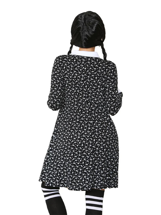 Ladies Gothic School Girls Pattern Swing Dress