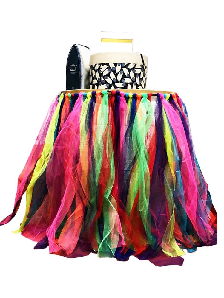 Ladies Rainbow Pride Table Tutu Skirt - thefancydress.co.uk