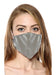 Ladies Silver Rexene Print Face Covering Mask