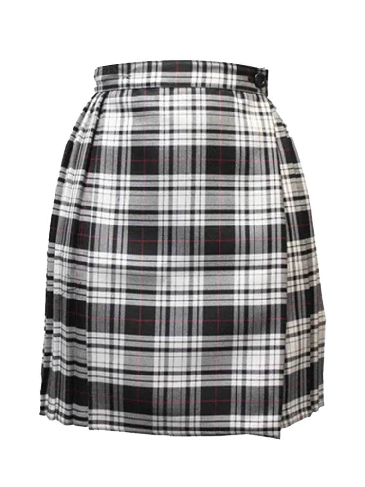 Ladies Tartan Pleated Wrap Over Skirt (18 Inches) - thefancydress.co.uk