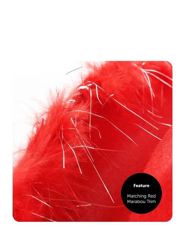 Ladies Tiara Cowgirl Hat with with Fluff Trim Marabou Trim - thefancydress.co.uk