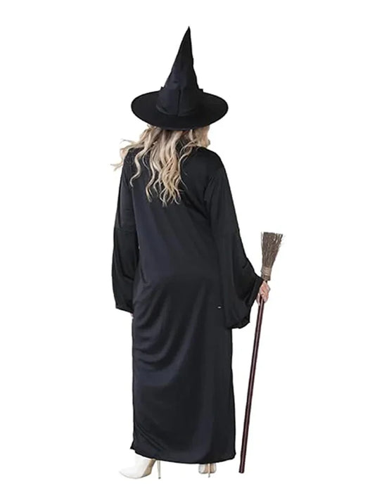 Ladies Wicked Witch Of The West Costume Set - Dress, Hat & Green Facepaint