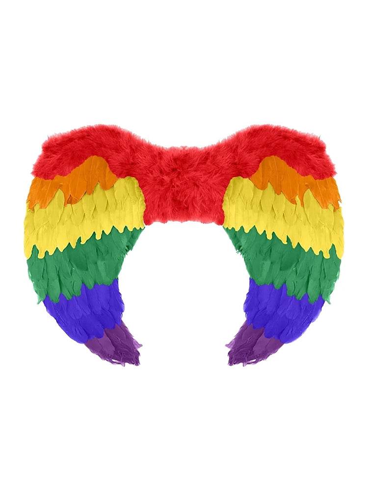 Ladies' 3-Piece Rainbow Pride Costume Set (X-Large) - thefancydress.co.uk