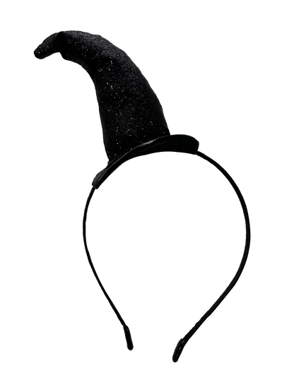 Ladies Black Witch Headband Hat