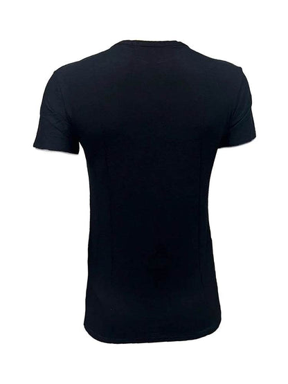 Ladies Horror Mexican Skull Printed Black T-Shirt - thefancydress.co.uk
