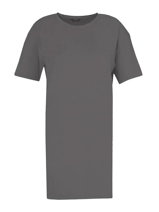 Ladies Longline PJ Dress Oversized Baggy Fit Sleepwear grey