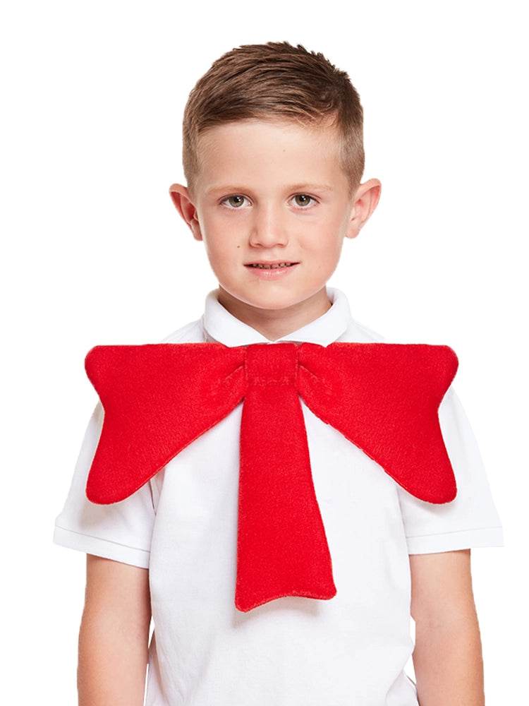 Large Red Crazy Bow Tie World Book Day - thefancydress.co.uk