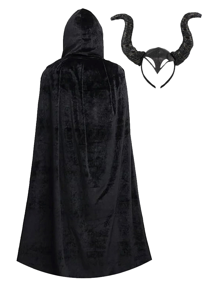 Evil Queen Horn And Cape Set