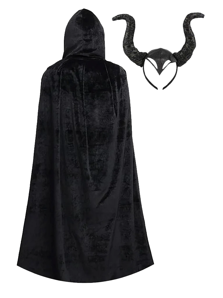 Evil Queen Horn And Cape Set