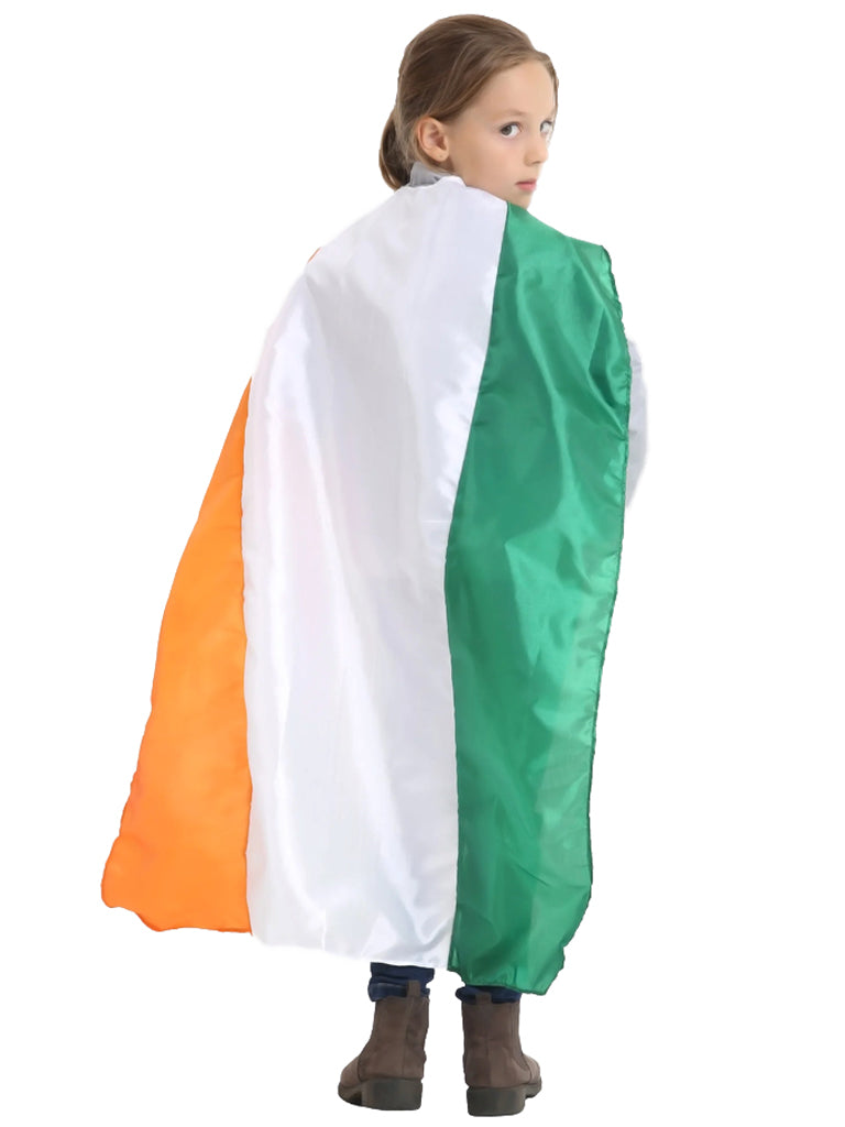 Children's Irish Flag Satin Cape