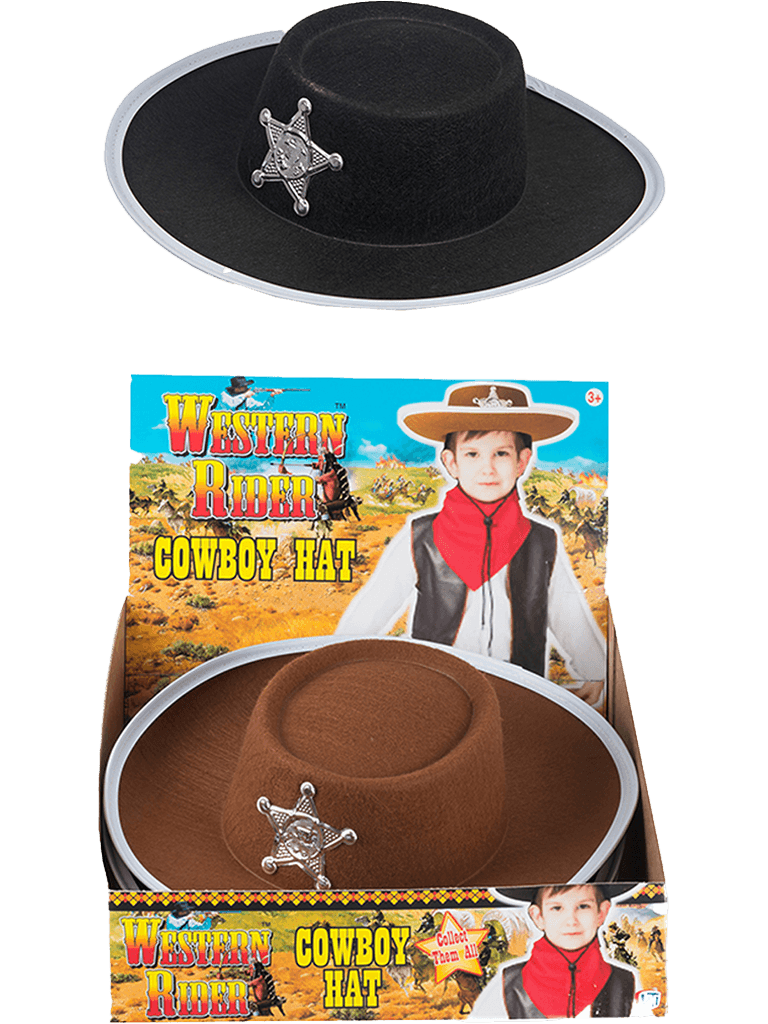 Child Cowboy Hat 2 Assorted - thefancydress.co.uk