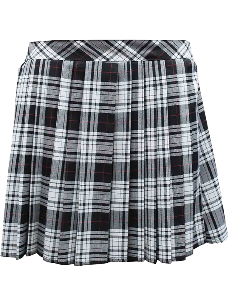 Crazy Chick Adult Pleated Elastic Tartan Skirt (16 Inches)