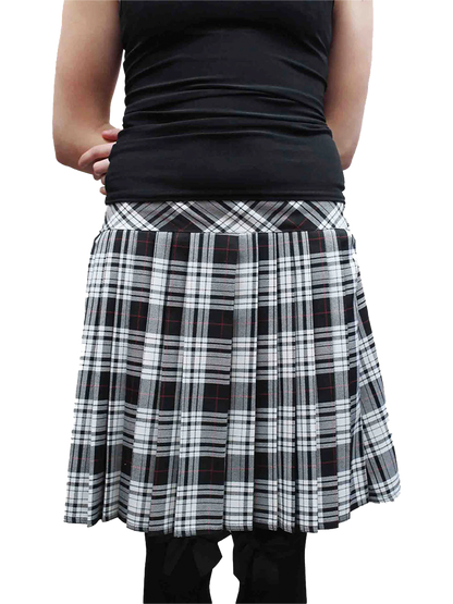 Crazy Chick Adult Pleated Elastic Tartan Skirt (16 Inches)