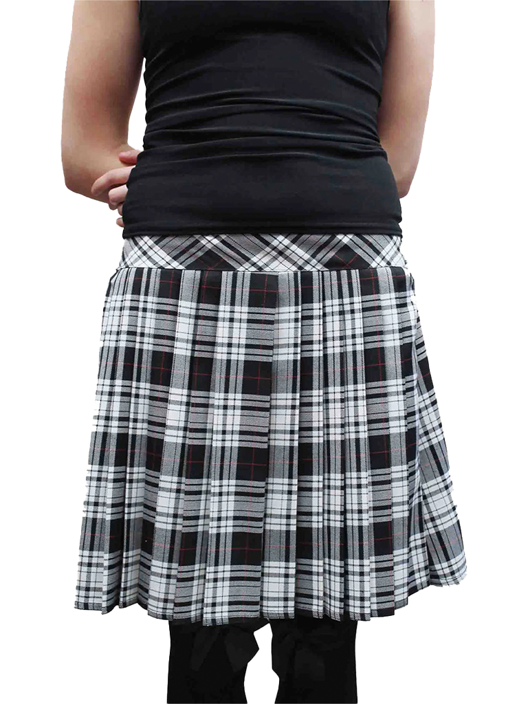 Crazy Chick Adult Pleated Elastic Tartan Skirt (16 Inches)