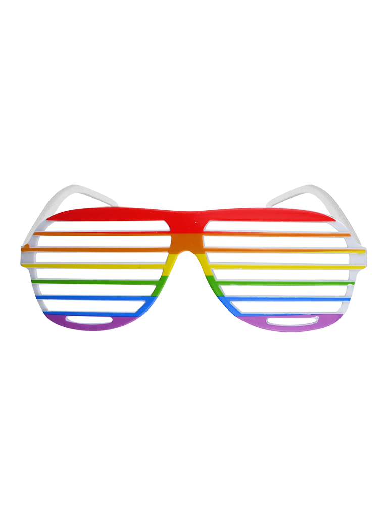 Unisex Festival Fashion Face Wear Rainbow Glasses