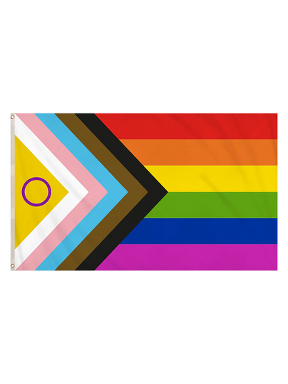 Intersex Progress Pride LGBTQ+ Flag (5ft X 3ft)