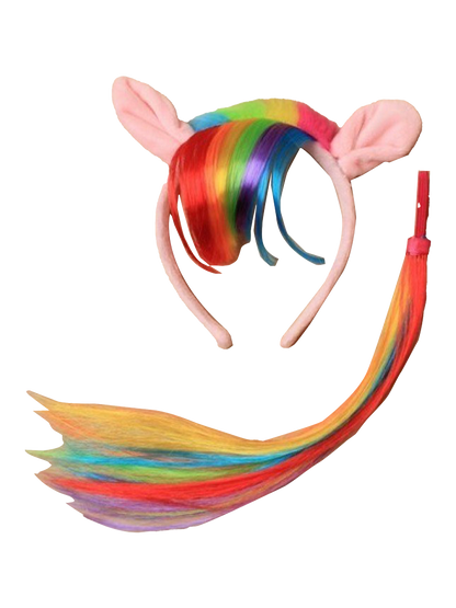 Rainbow  Pony Ears Aliceband