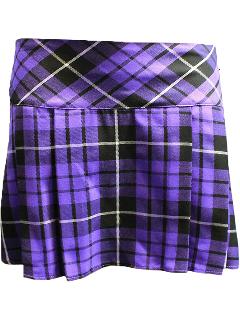 Adult Box Pleated Tartan Skirt (14 Inches)