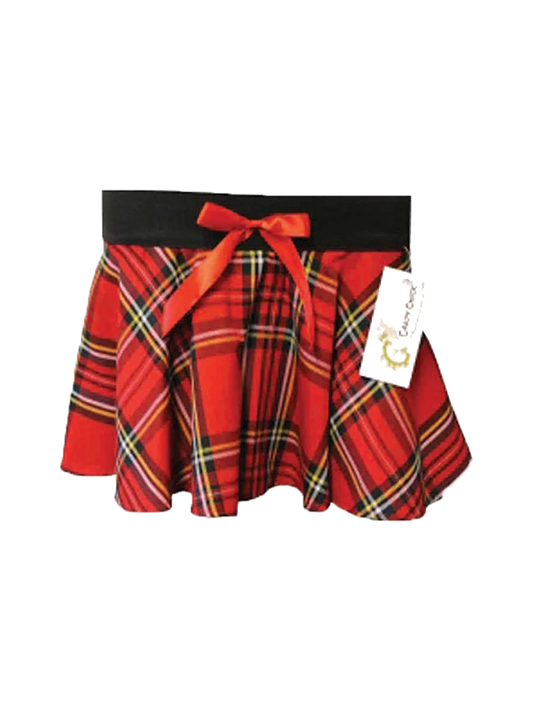 Crazy Chick Girls Bow Tartan Skirt