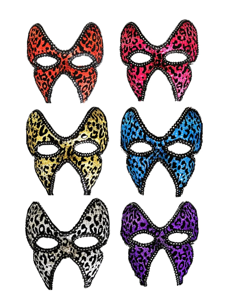 Leopard Print Festival Face Mask – Assorted Colours