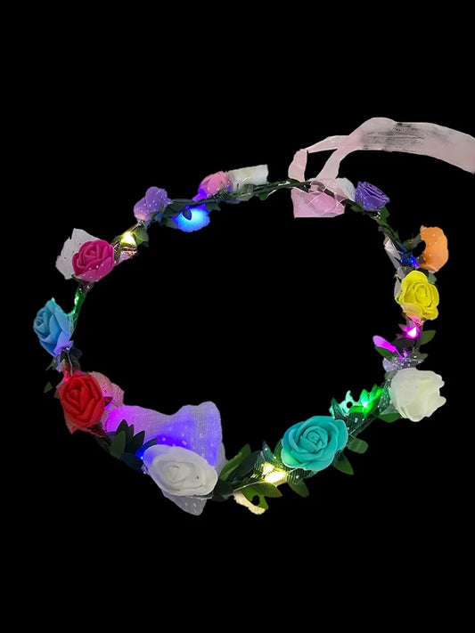 Light Up Flower Head Band
