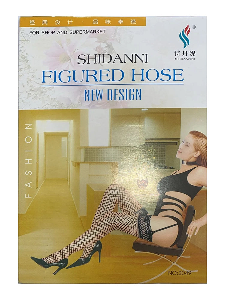 Ladies Fishnet Stockings High Waisted Tights Pantyhose light pink