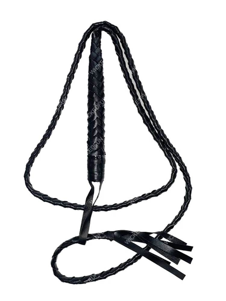Long Braided Bullwhip - thefancydress.co.uk