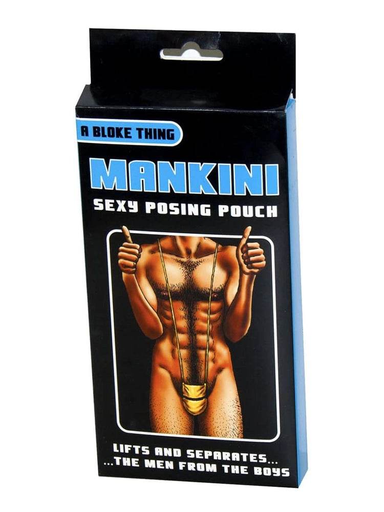 Mankini Gold Posing Pouch One Size - thefancydress.co.uk