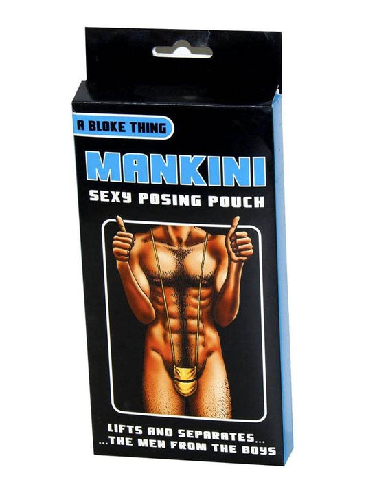 Mankini Gold Posing Pouch One Size - thefancydress.co.uk