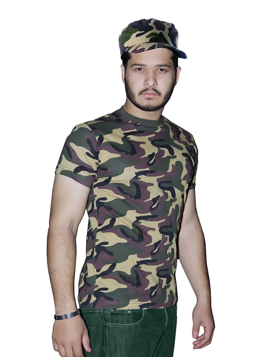 Men Army T-Shirt Camouflage