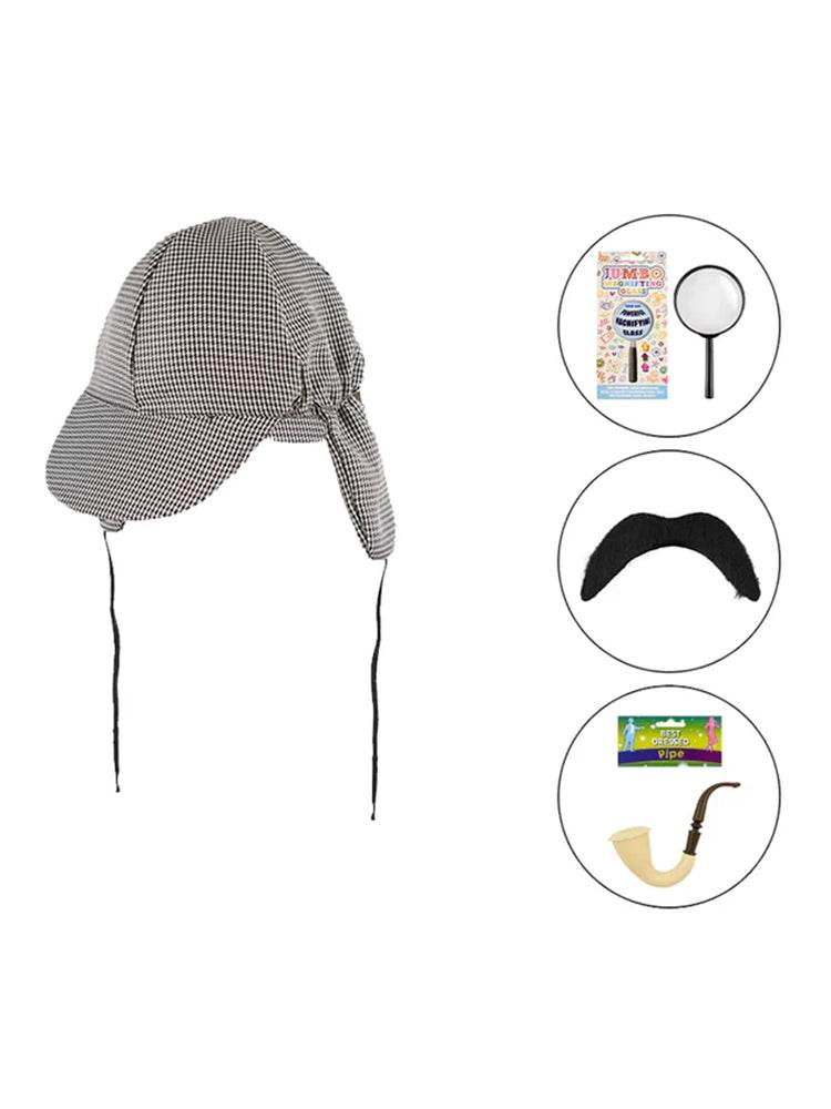 Men's Detective Accessory Set - thefancydress.co.uk