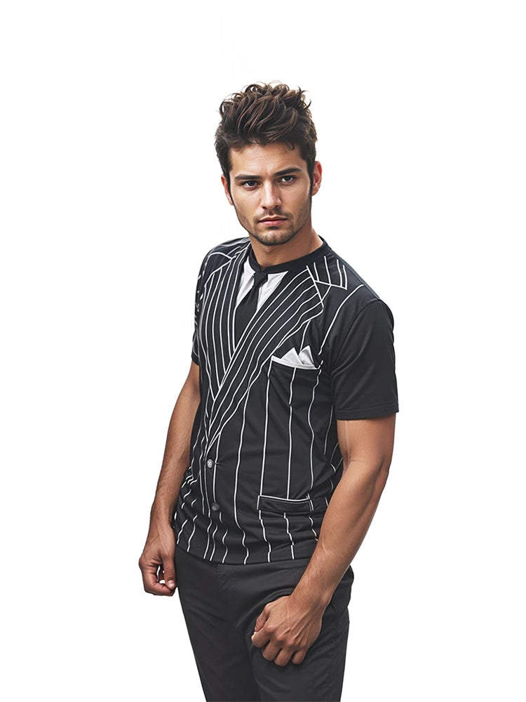 Men's School Gangster Printed T-Shirt