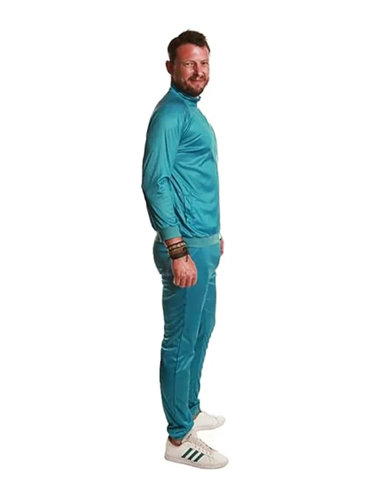 Men's Teal Green 013 Game Player Costume