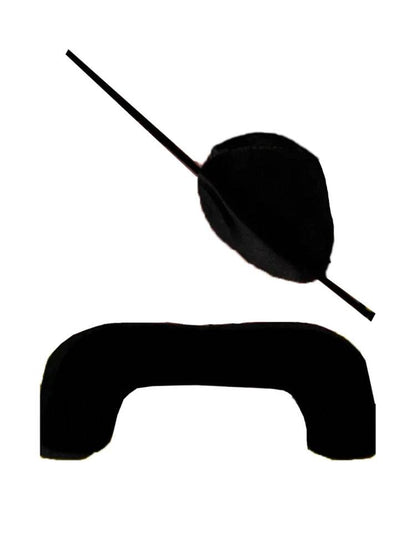 Men's 2PCs Mustache & Eyepatch Set - thefancydress.co.uk