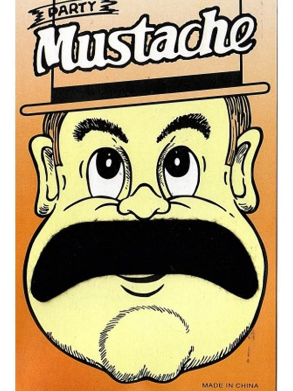 Men's 80's Mexican Cowboy Fake Party Mustache - thefancydress.co.uk