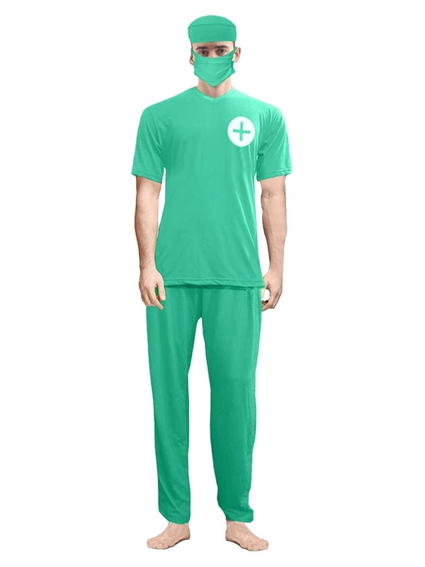 Men's Doctor's Scrubs Surgeon Costume 4-Piece Set
thefancydress
