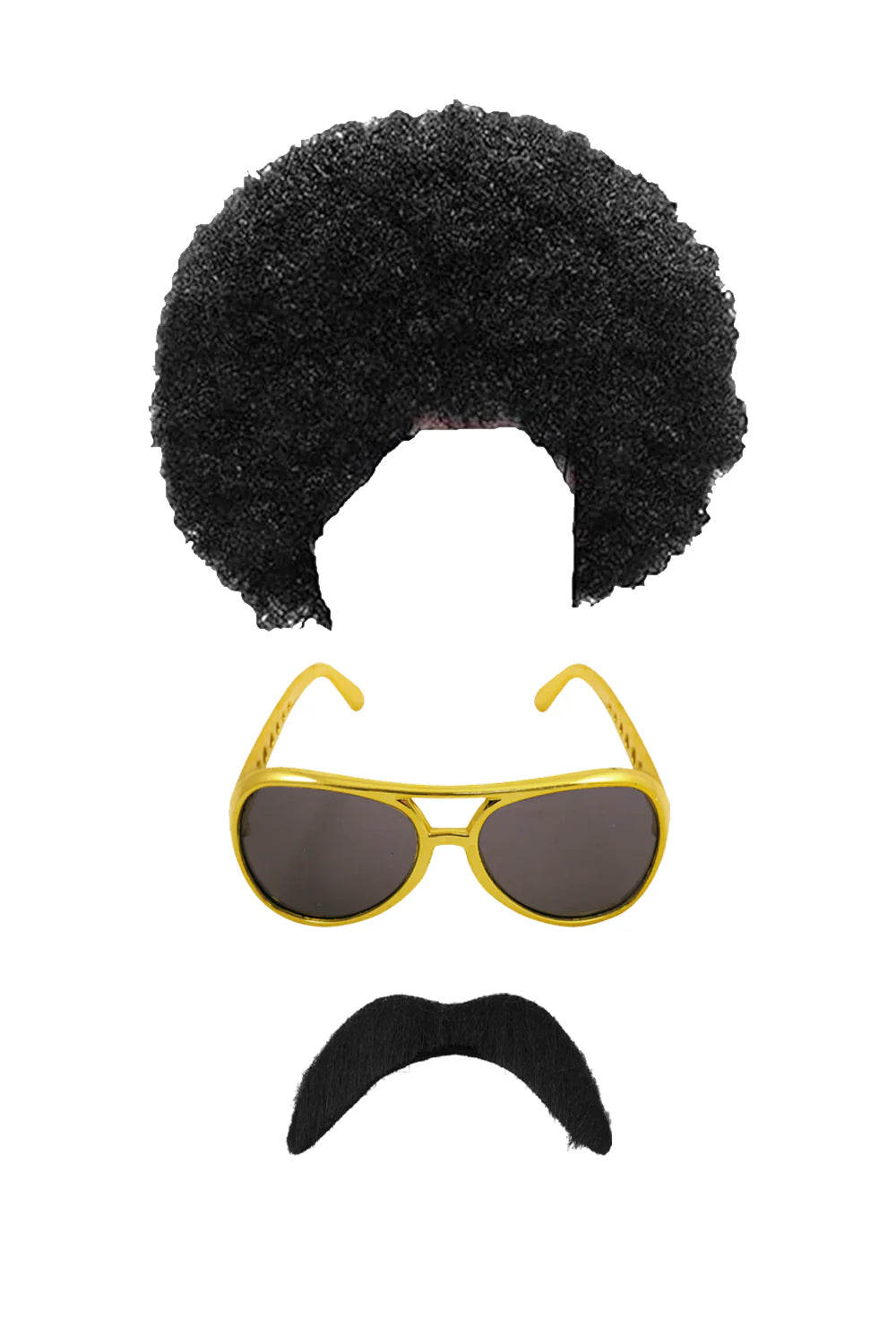 Men's Hippie 60s 70s Fancy Dress Costume Accessory Set
