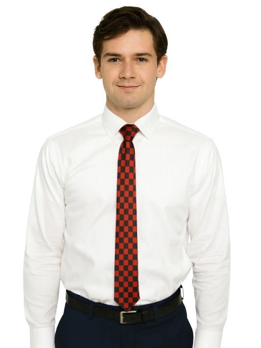 Men's Luxury Formal Checkered Neck Tie