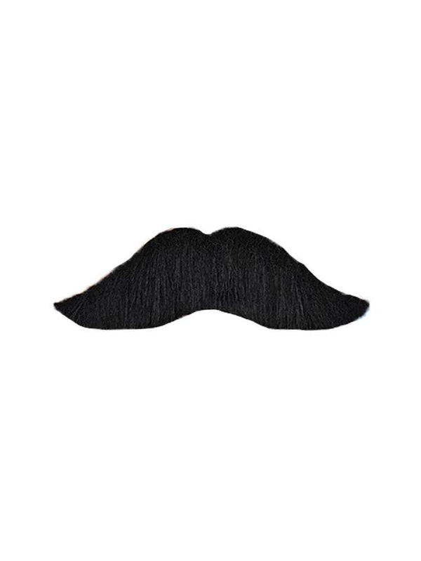 Men's Old Style Humo'Stache Black Mustache - thefancydress.co.uk