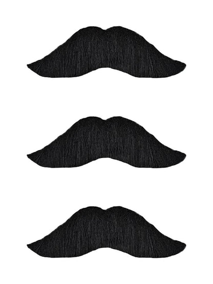 Men's Old Style Humo'Stache Black Mustache - thefancydress.co.uk
