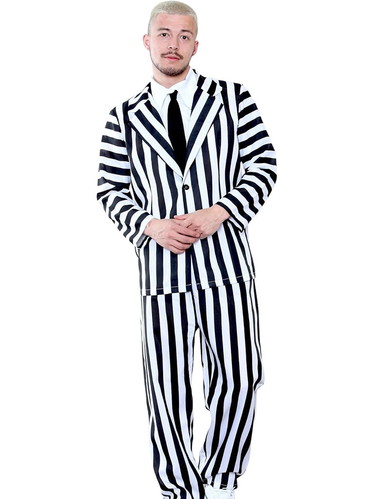 Men's Trickster Ghost Costume - 4-Piece Set